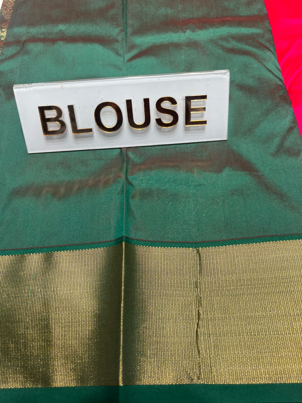 Pure kadial Silk Saree.
