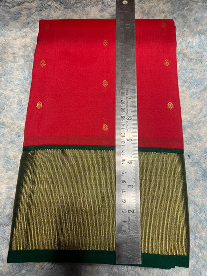 Pure kadial Silk Saree.