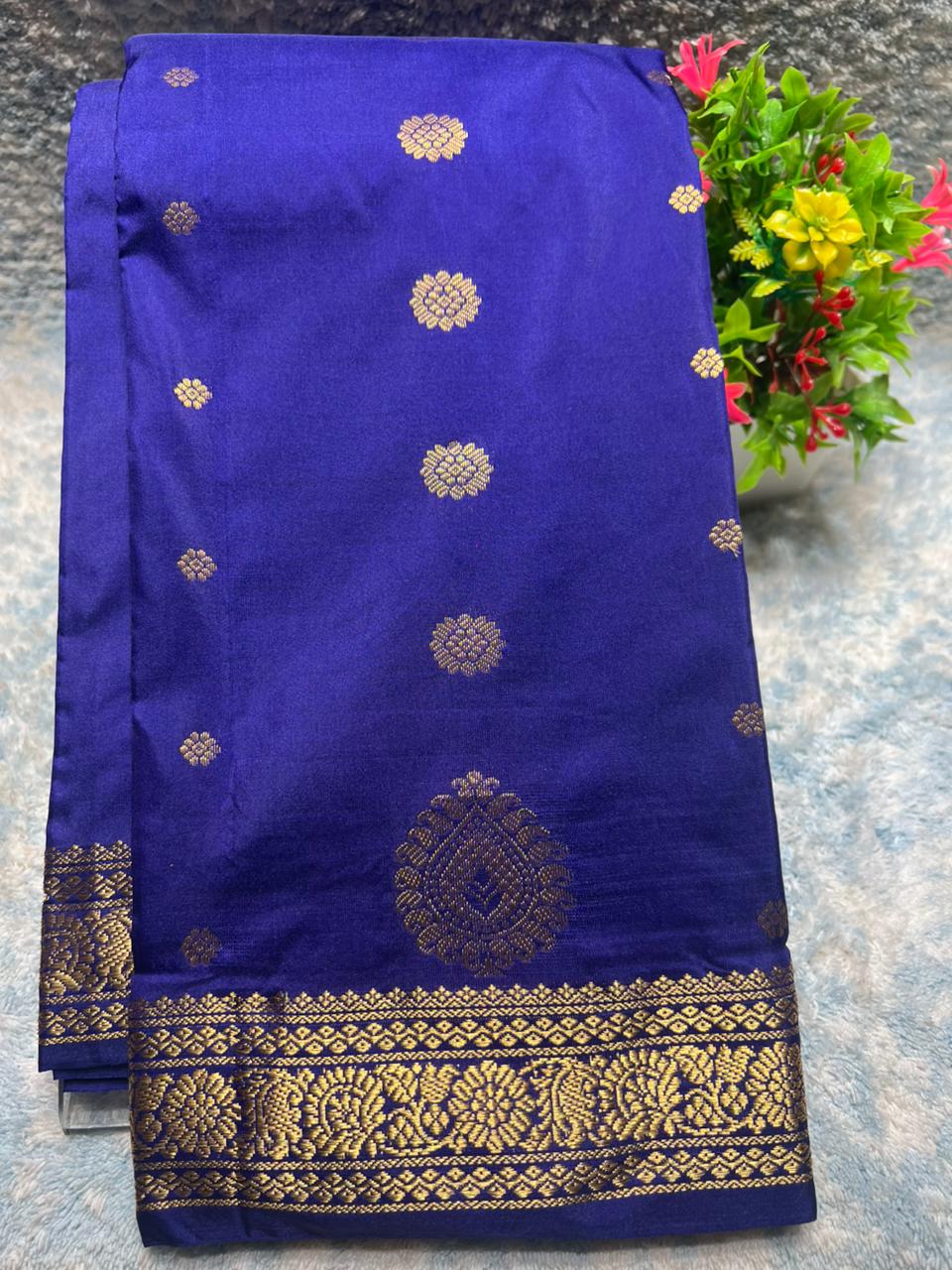 Pure kadial Silk Saree.