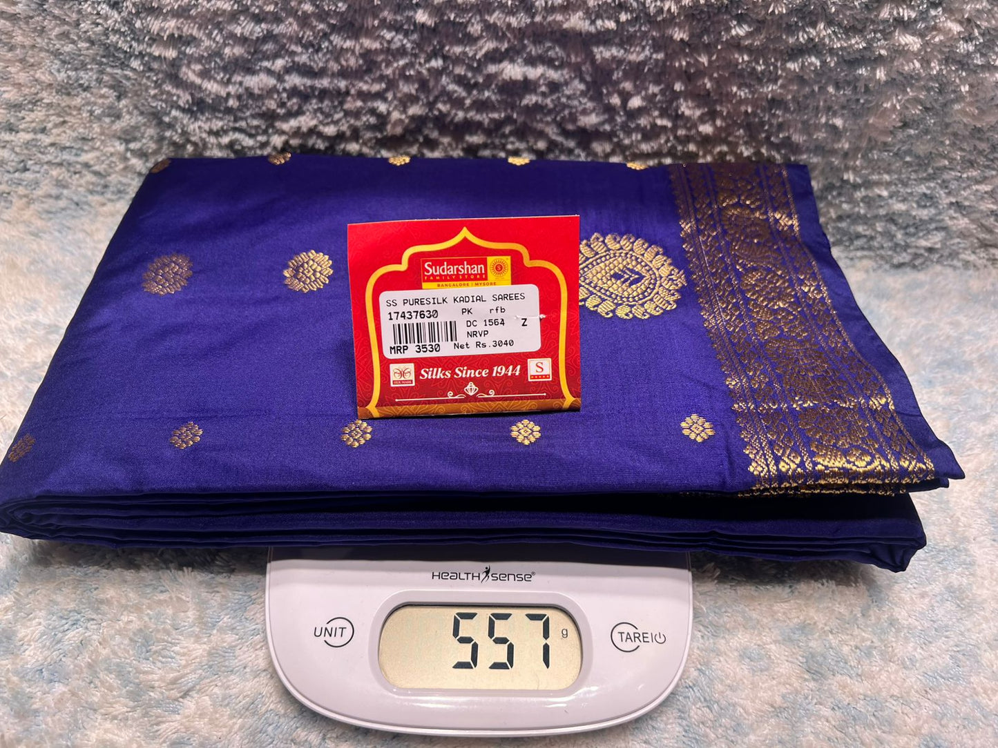 Pure kadial Silk Saree.