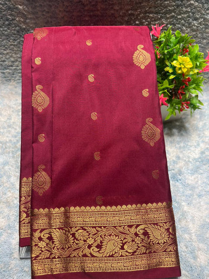 Pure kadial Silk Saree.
