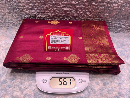 Pure kadial Silk Saree.