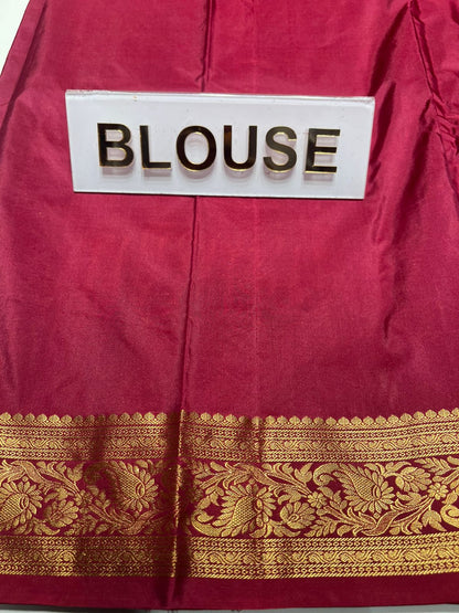 Pure kadial Silk Saree.