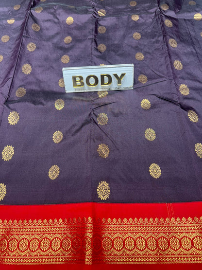 Pure kadial Silk Saree.