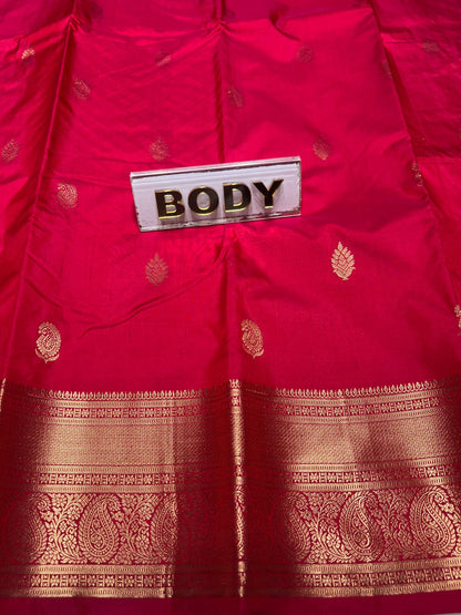 Pure kadial Silk Saree.