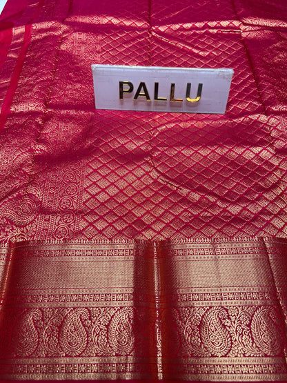 Pure kadial Silk Saree.