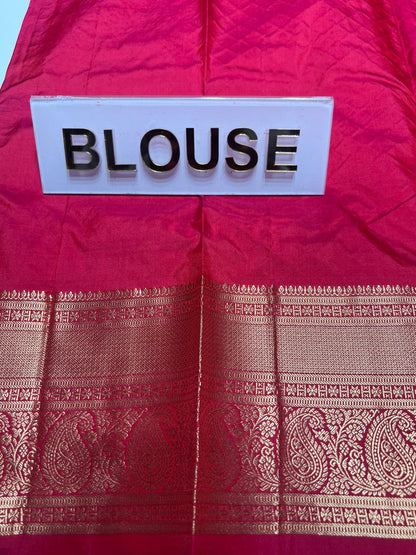 Pure kadial Silk Saree.