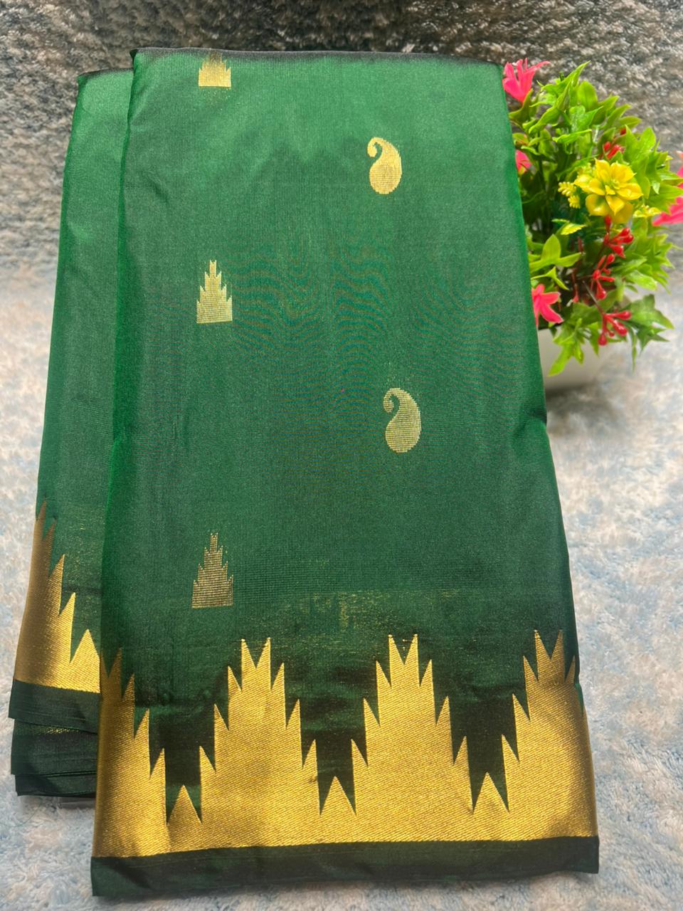 Pure kadial Silk Saree.