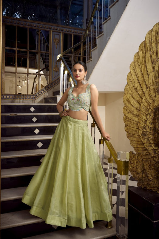 Latest Semi Stitched Lehenga Choli With Dupatta.