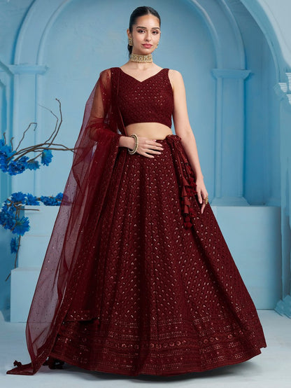 Latest Semi Stitched Lehenga Choli With Dupatta.