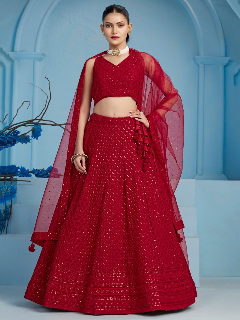 Latest Semi Stitched Lehenga Choli With Dupatta.