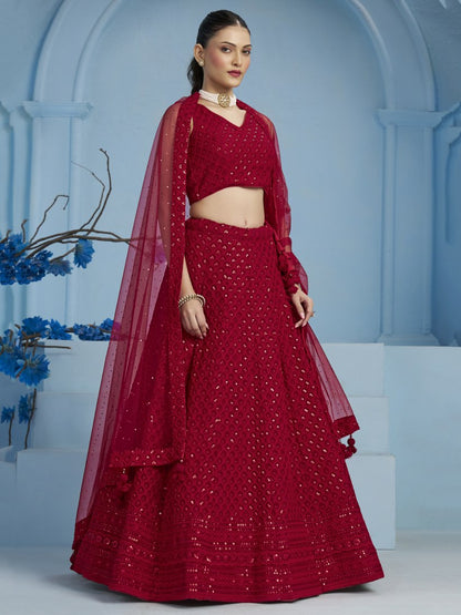 Latest Semi Stitched Lehenga Choli With Dupatta.