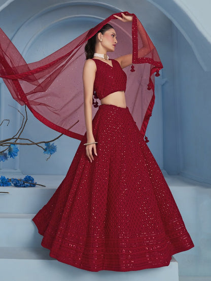Latest Semi Stitched Lehenga Choli With Dupatta.
