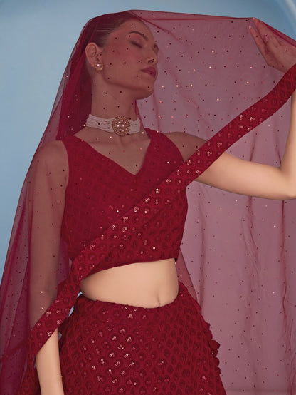 Latest Semi Stitched Lehenga Choli With Dupatta.