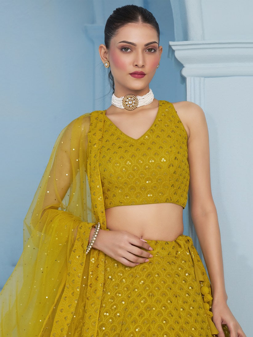 Latest Semi Stitched Lehenga Choli With Dupatta.