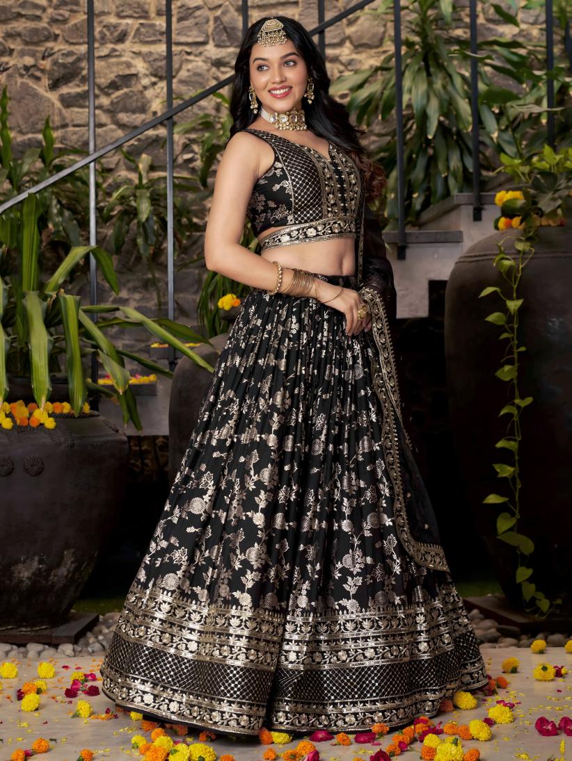 Latest Semi Stitched Lehenga Choli With Dupatta.