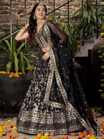 Latest Semi Stitched Lehenga Choli With Dupatta.