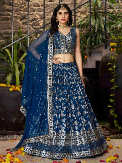 Latest Semi Stitched Lehenga Choli With Dupatta.