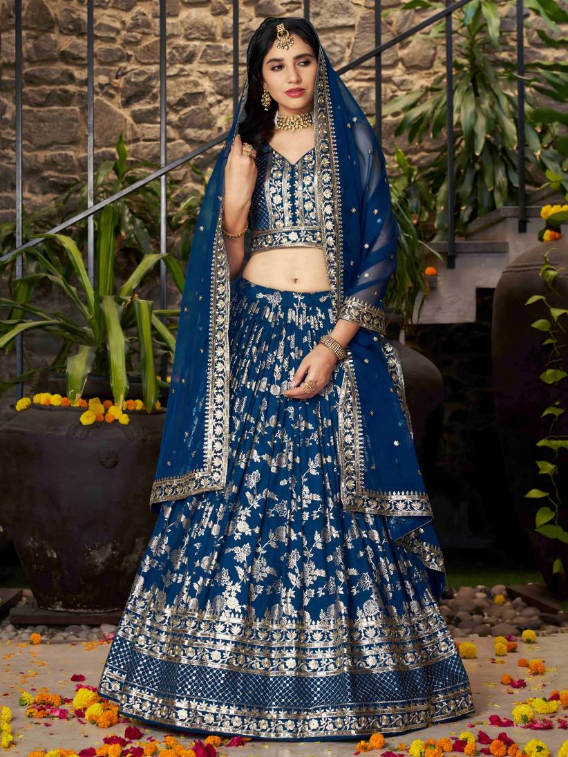 Latest Semi Stitched Lehenga Choli With Dupatta.