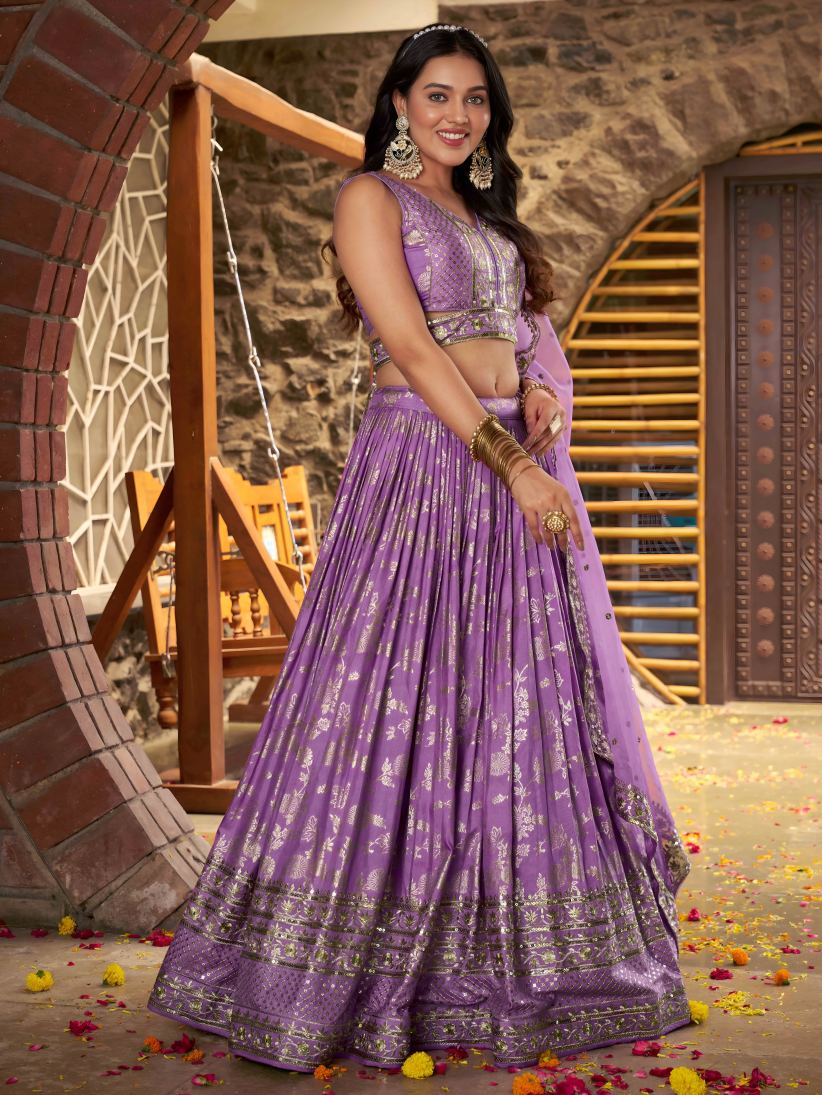 Latest Semi Stitched Lehenga Choli With Dupatta