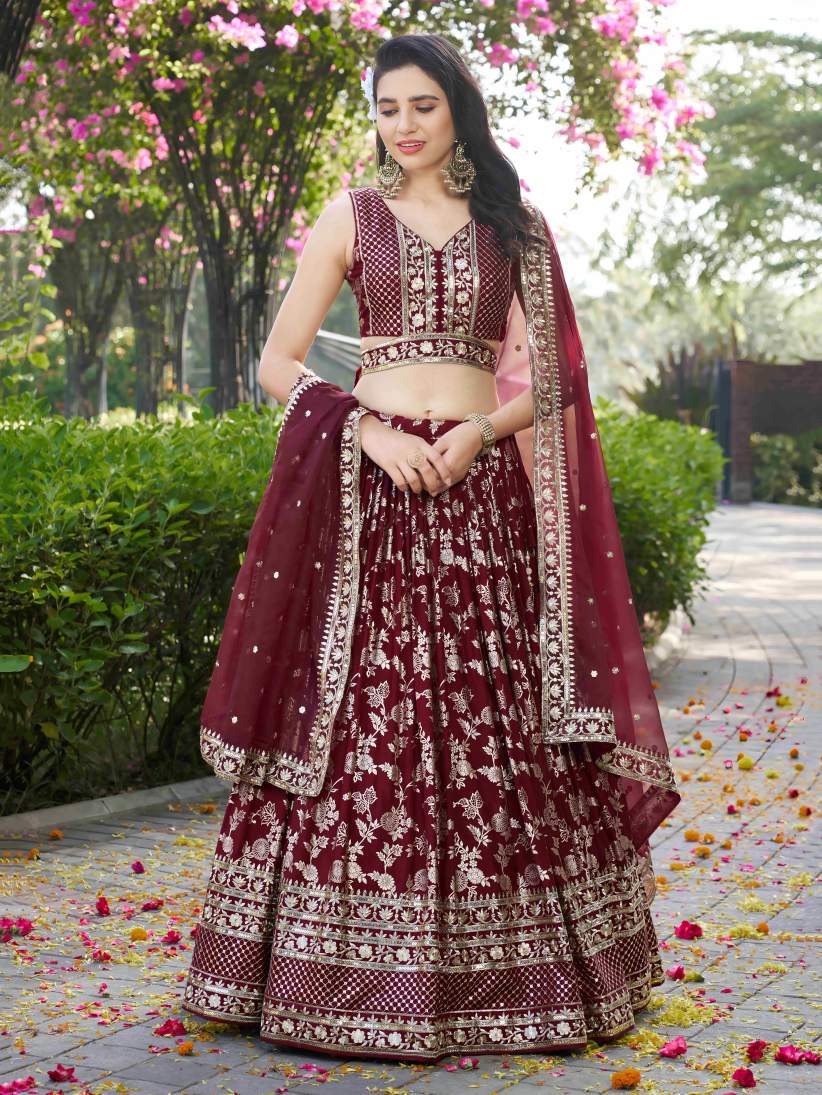 Latest Semi Stitched Lehenga Choli With Dupatta