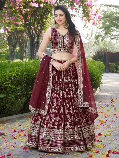 Latest Semi Stitched Lehenga Choli With Dupatta