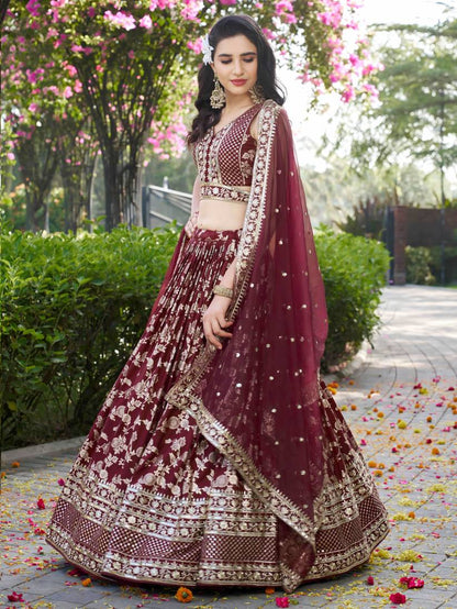 Latest Semi Stitched Lehenga Choli With Dupatta