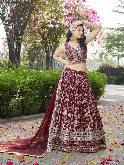 Latest Semi Stitched Lehenga Choli With Dupatta