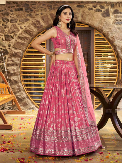 Latest Semi Stitched Lehenga Choli With Dupatta