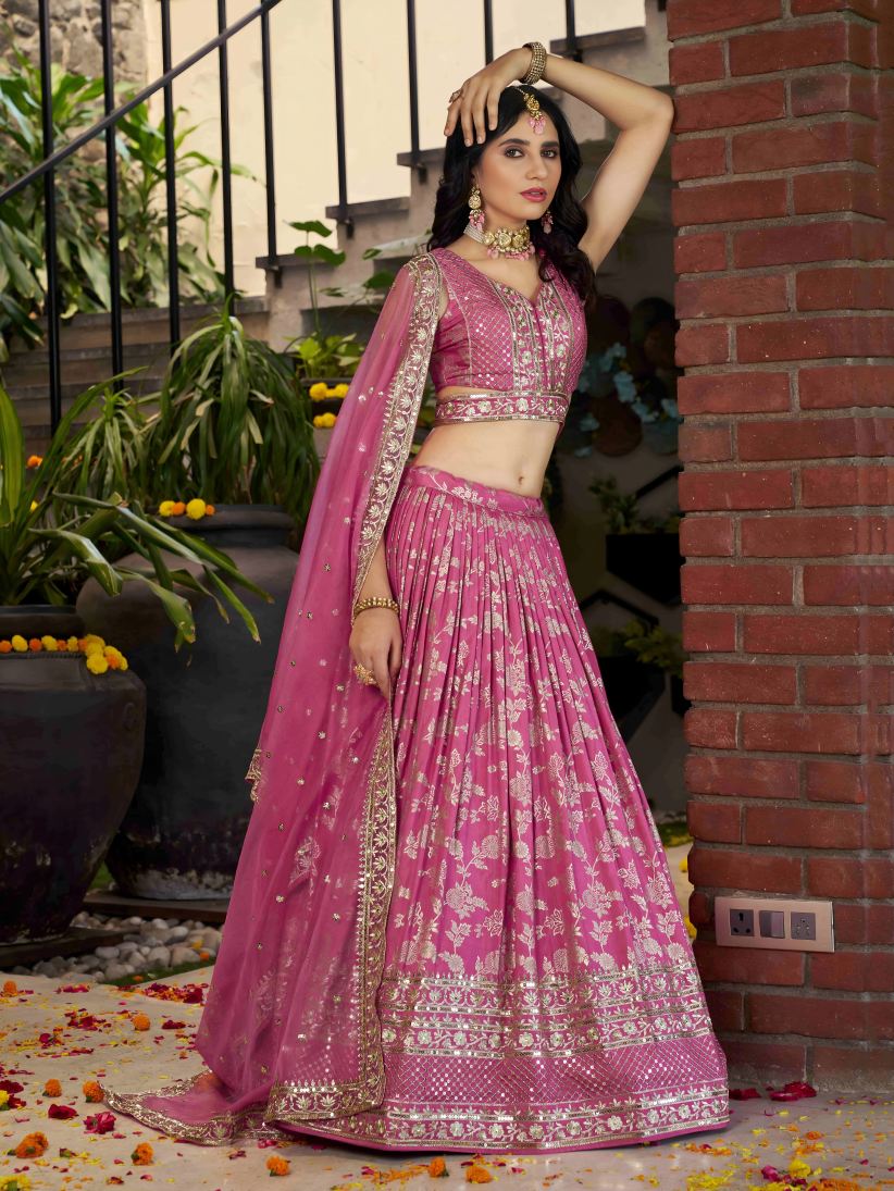 Latest Semi Stitched Lehenga Choli With Dupatta