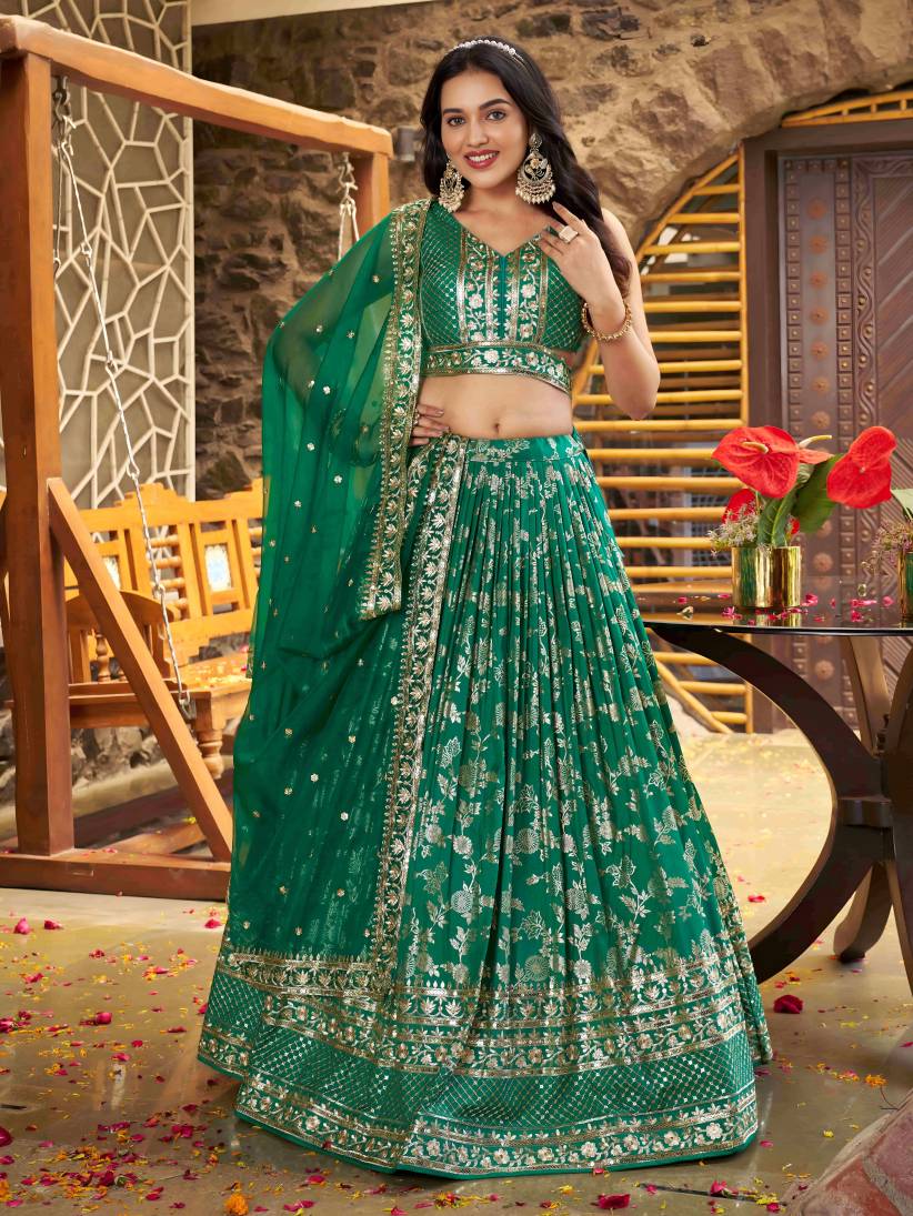 Latest Semi Stitched Lehenga Choli With Dupatta