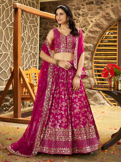 Latest Semi Stitched Lehenga Choli With Dupatta.