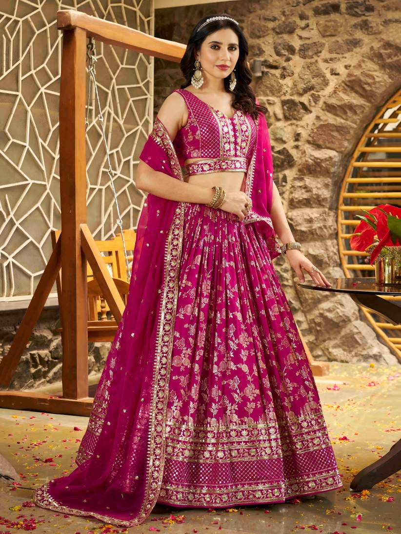 Latest Semi Stitched Lehenga Choli With Dupatta.