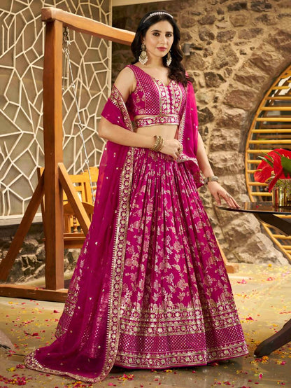 Latest Semi Stitched Lehenga Choli With Dupatta.