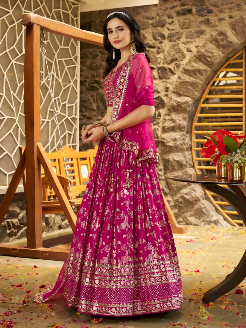Latest Semi Stitched Lehenga Choli With Dupatta.