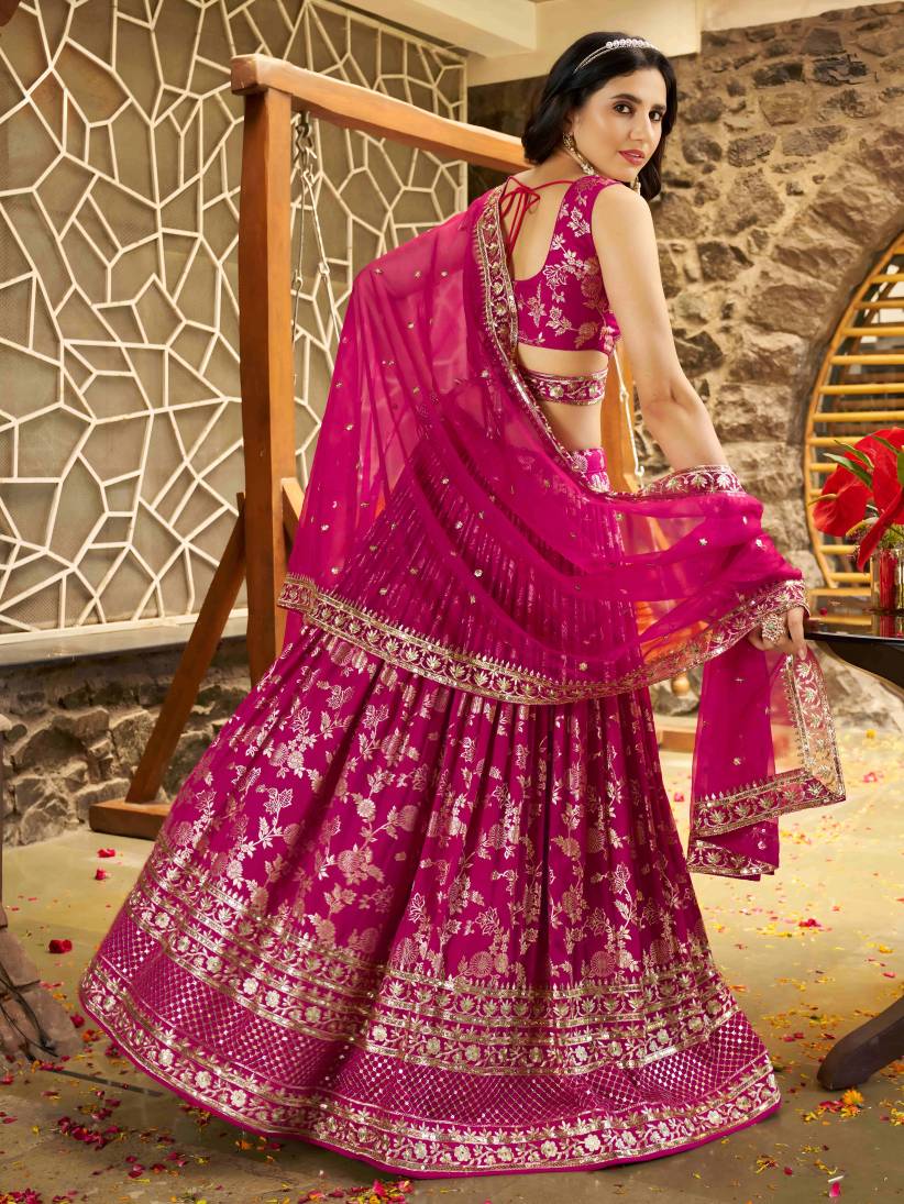 Latest Semi Stitched Lehenga Choli With Dupatta.