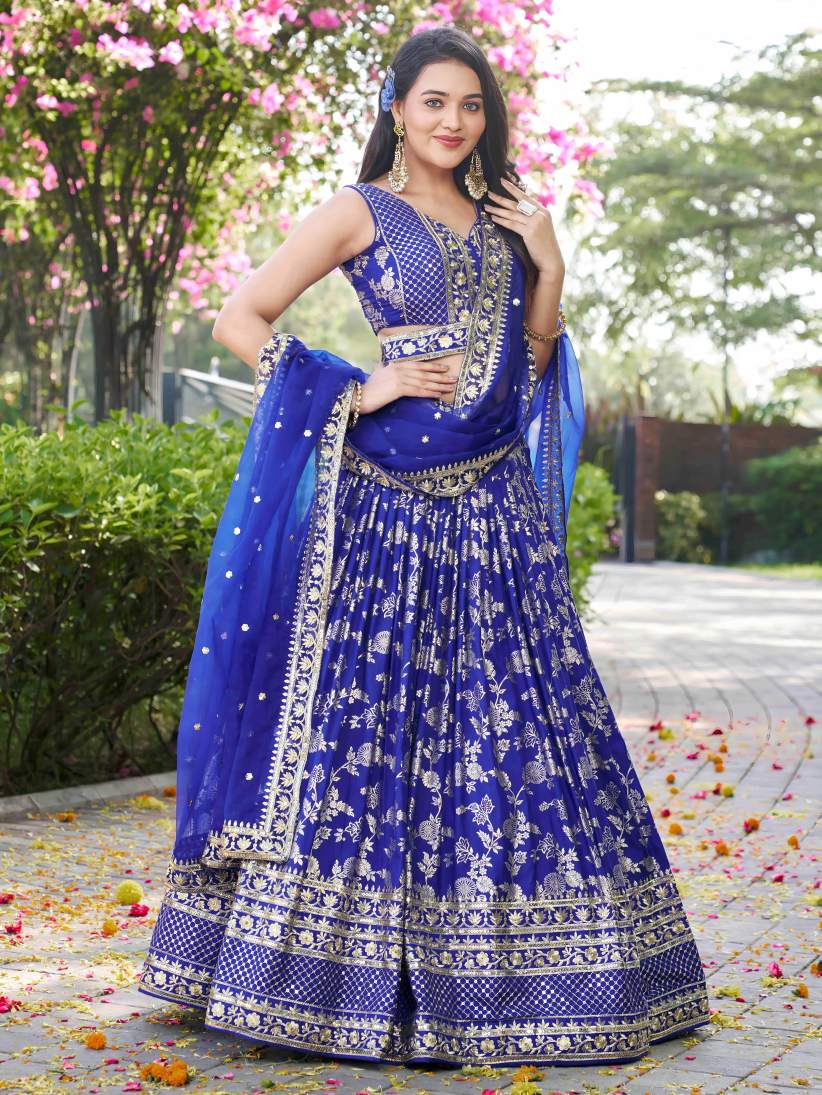 Latest Semi Stitched Lehenga Choli With Dupatta.