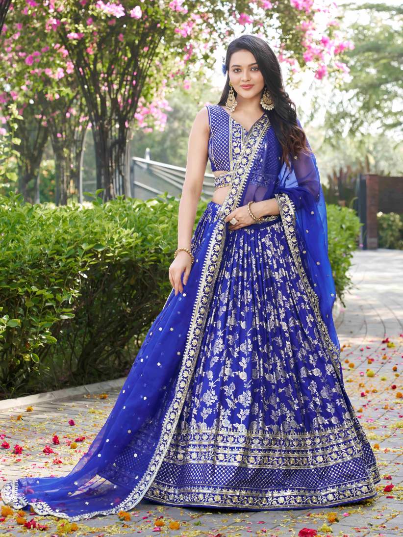 Latest Semi Stitched Lehenga Choli With Dupatta.