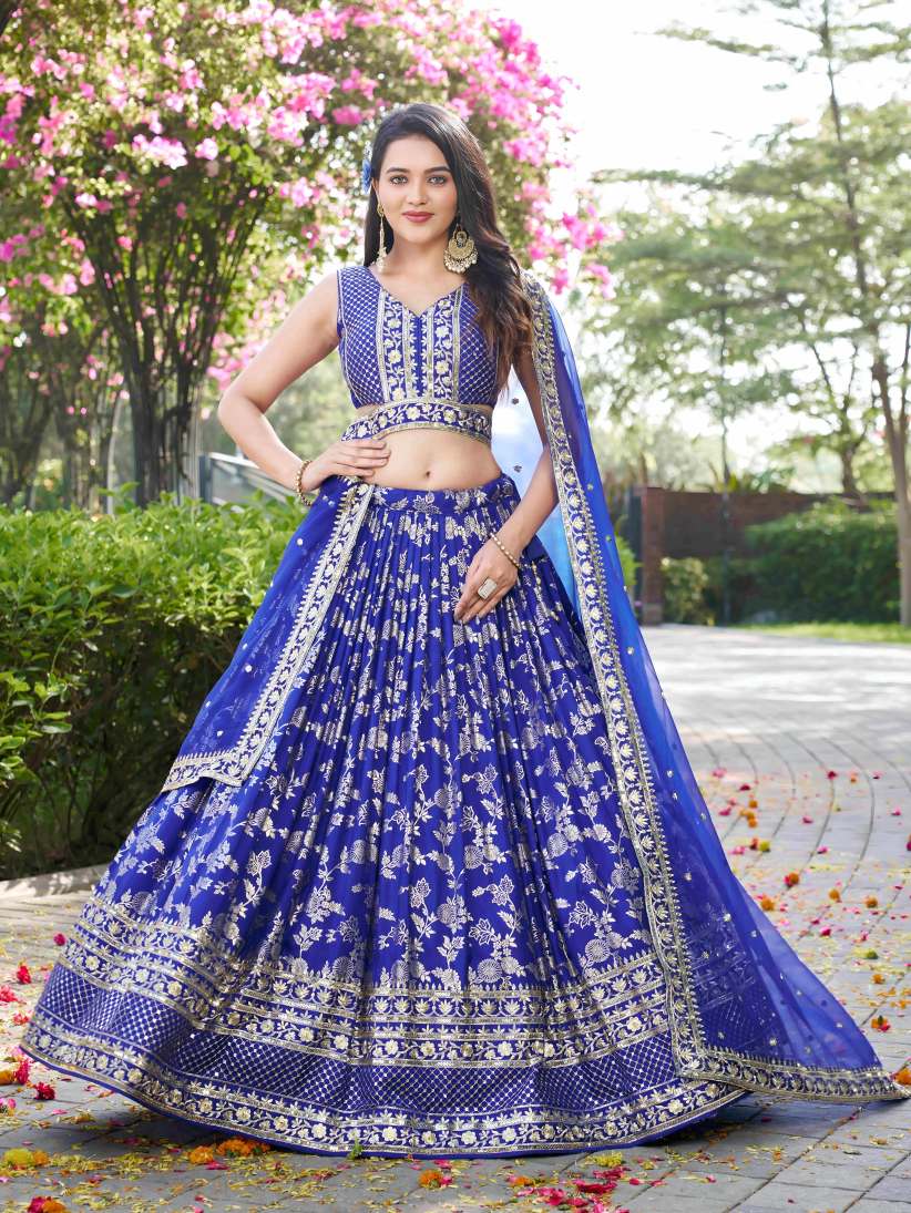 Latest Semi Stitched Lehenga Choli With Dupatta.