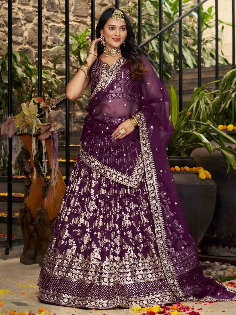 Latest Semi Stitched Lehenga Choli With Dupatta.