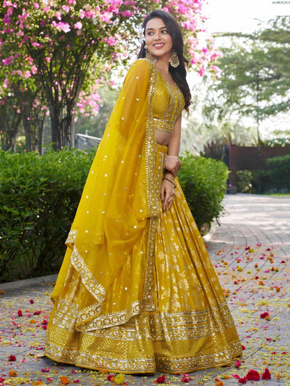 Latest Semi Stitched Lehenga Choli With Dupatta.