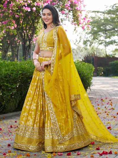 Latest Semi Stitched Lehenga Choli With Dupatta.