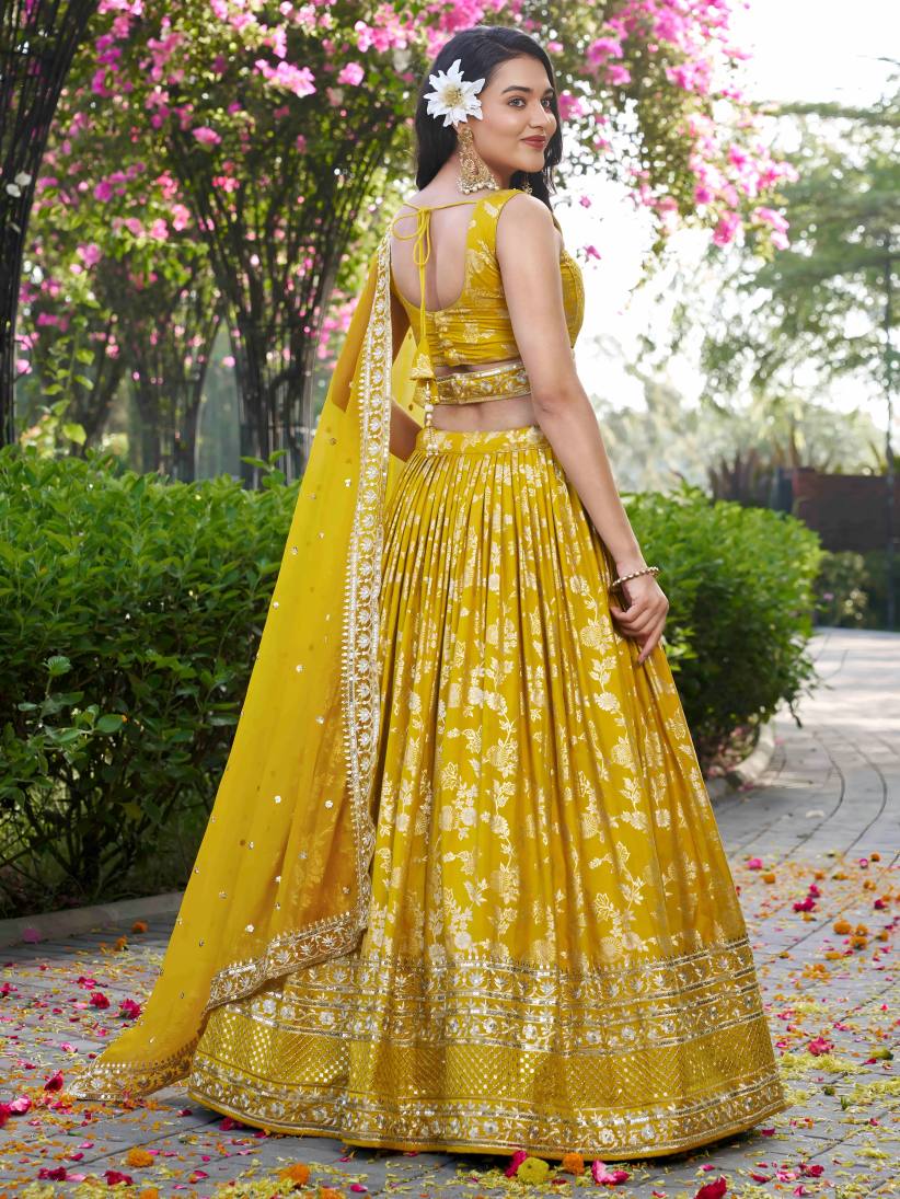 Latest Semi Stitched Lehenga Choli With Dupatta.