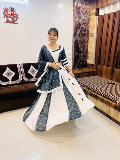 Latest Semi Stitched Lehenga Choli With Dupatta.