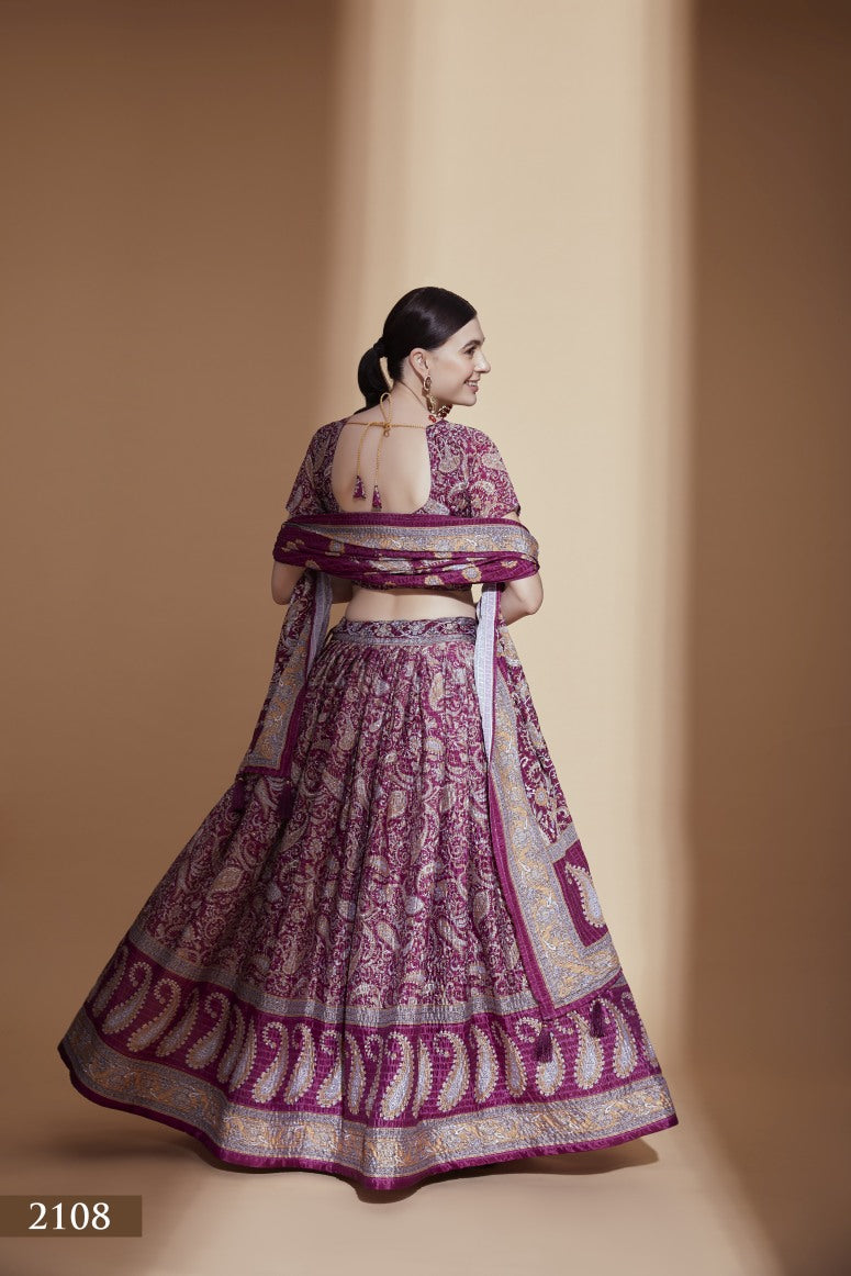 Latest Semi Stitched Lehenga Choli With Dupatta.