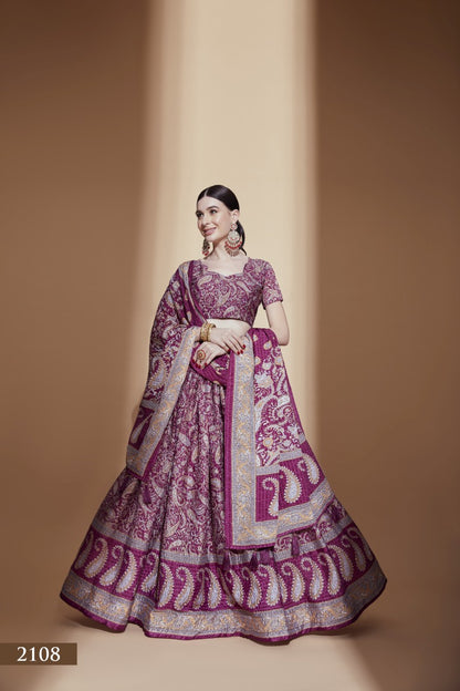 Latest Semi Stitched Lehenga Choli With Dupatta.
