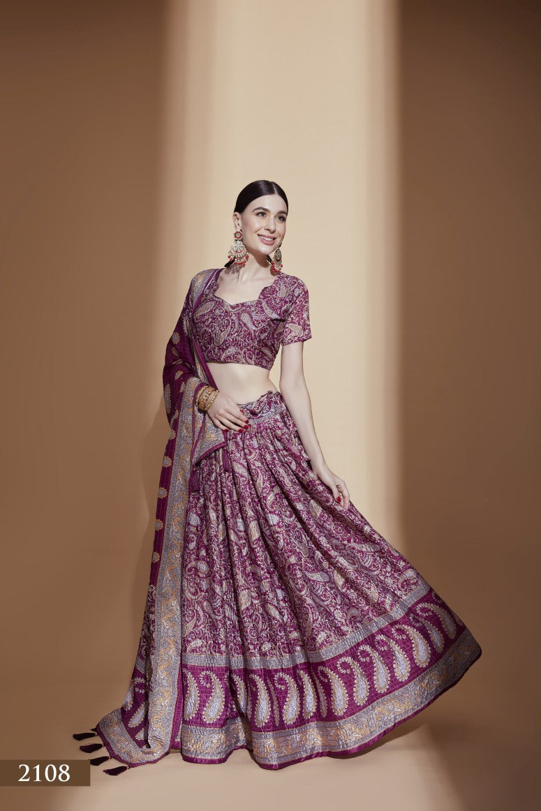 Latest Semi Stitched Lehenga Choli With Dupatta.