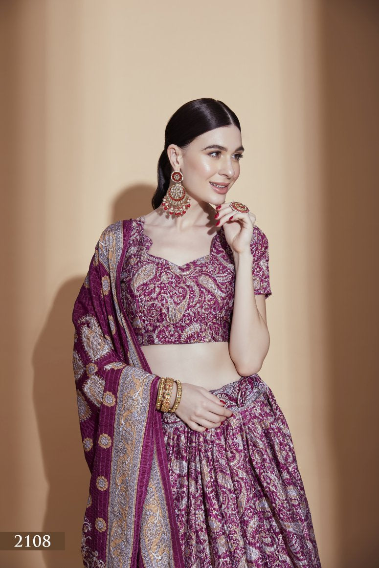 Latest Semi Stitched Lehenga Choli With Dupatta.