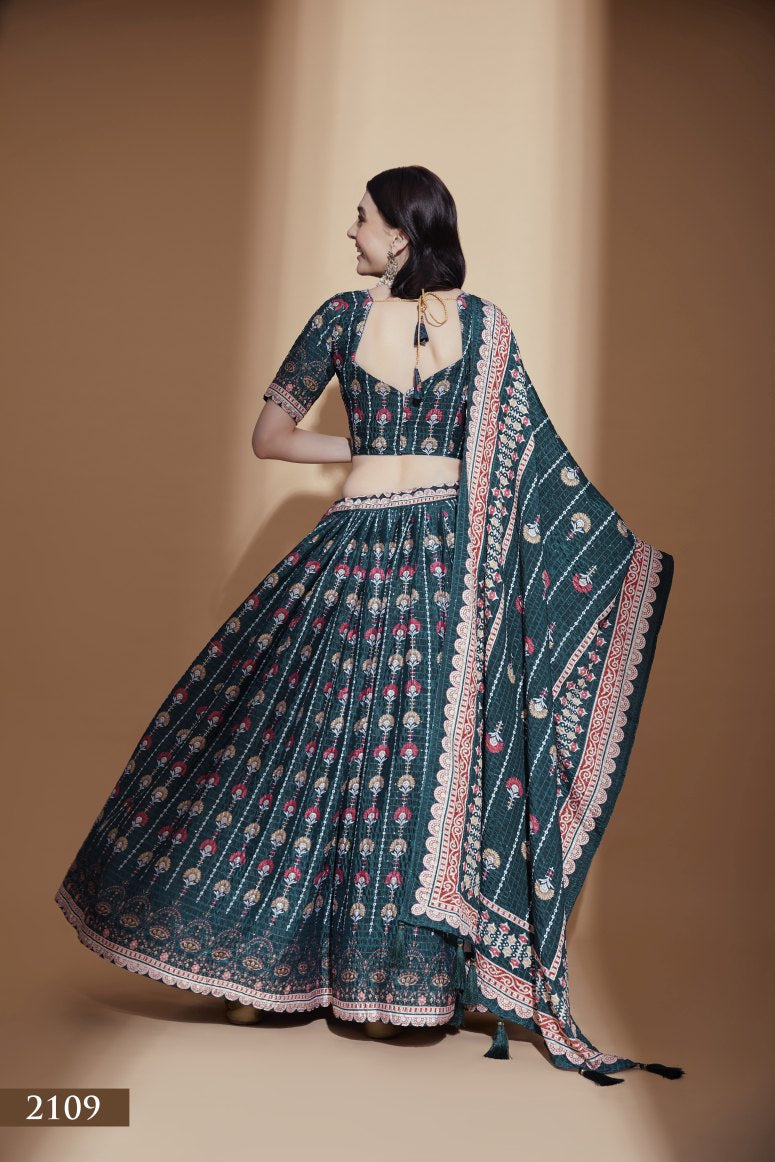 Latest Semi Stitched Lehenga Choli With Dupatta.