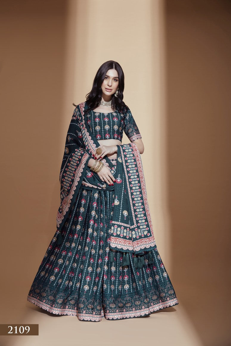 Latest Semi Stitched Lehenga Choli With Dupatta.